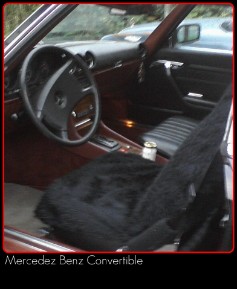 Mercedes Benz Convertible with Exterior polish and exterior rubber treated
